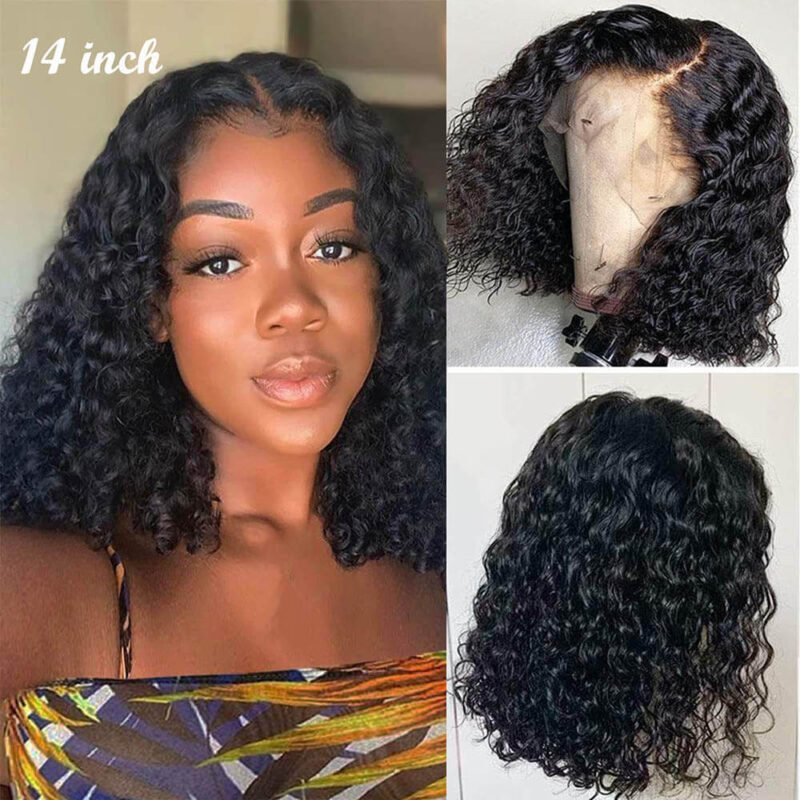 14 inch water wave wig